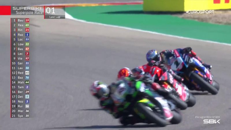 Rea and Toprak in thrilling three-way battle for second as Bautista wins superpole