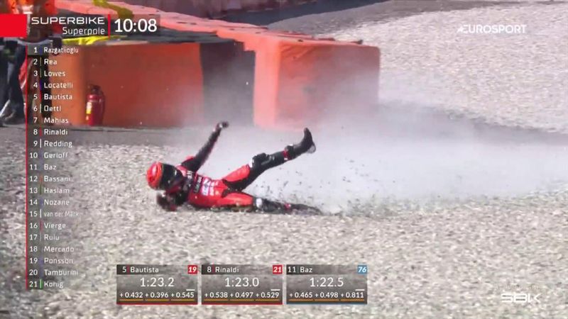 'Massively fast crash!' - Rinaldi in high-speed crash in Assen superpole