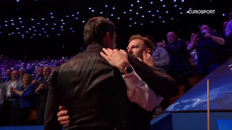‘He can’t let him go!’ – O’Sullivan embraces Trump after winning seventh title