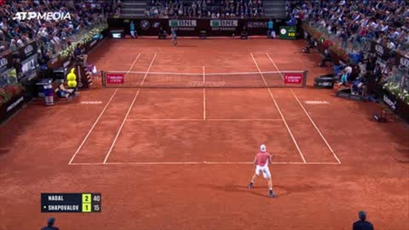 Highlights: Shapovalov beats Nadal to reach the Rome quarter finals
