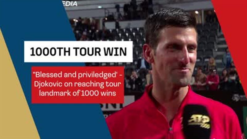 'Blessed and privileged' - Djokovic on reaching tour landmark of 1000 wins