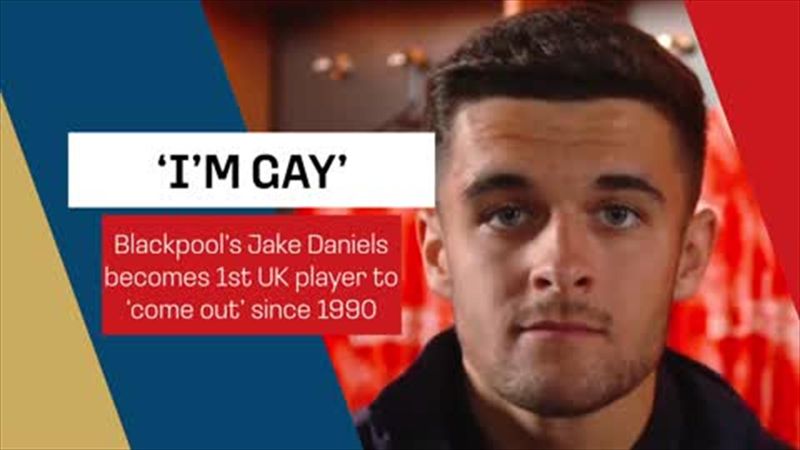 Blackpool's Daniels becomes first UK male footballer to come out as gay since 1990