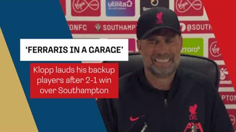 'Like Ferraris in a garage' - Klopp 'a bit touched' by Liverpool performance
