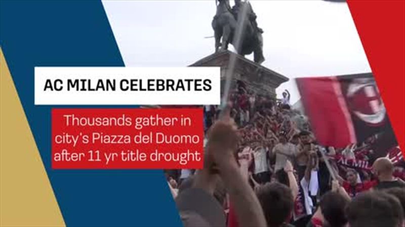 AC Milan fans celebrate Scudetto after 11 years of hurt