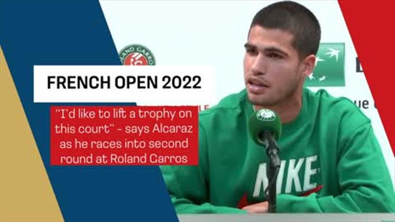 Alcaraz: 'Being labelled a favourite motivates me to win French Open'