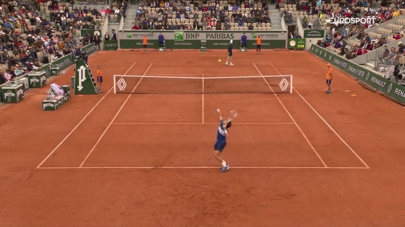 Britain's Norrie wins opening point against Guinard at French Open