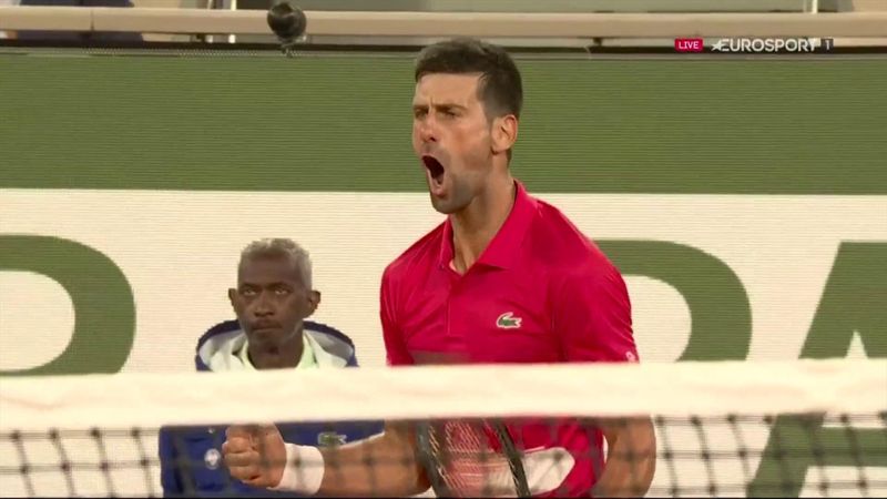 La Chatrier se vuelca con Nishioka, Djokovic responde con gritos y acaba abucheado