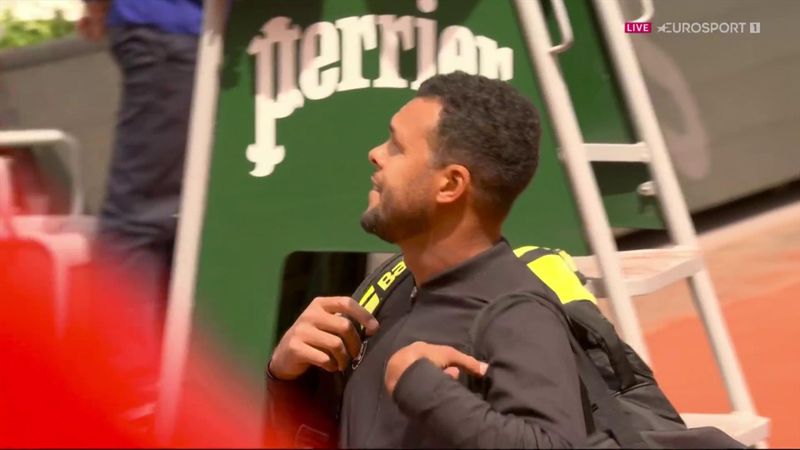 Watch fans go wild as Tsonga steps out at French Open maybe for final time