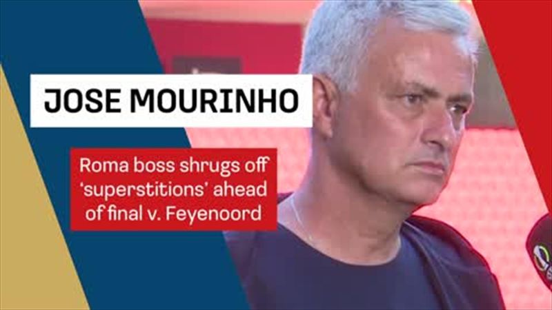 Mourinho 'not superstitious' about Europa Conference League final