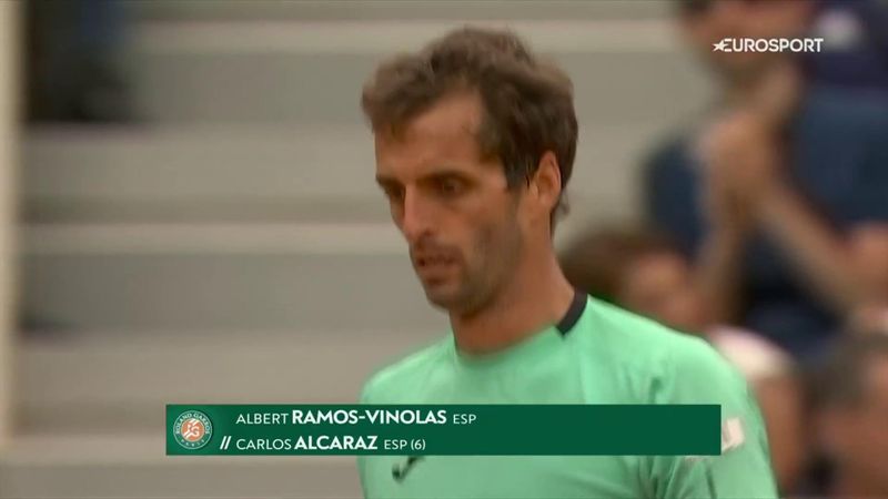 'Well and truly on the back foot' - Alcaraz in trouble against Ramos-Vinolas