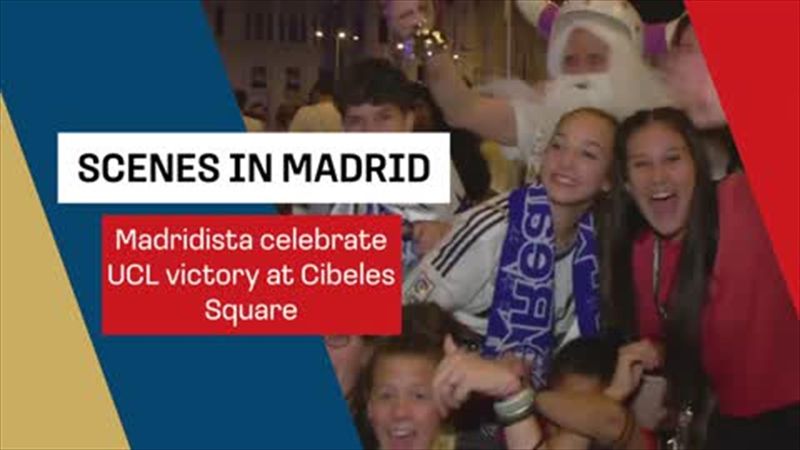 UCL win sparks wild scenes in Madrid