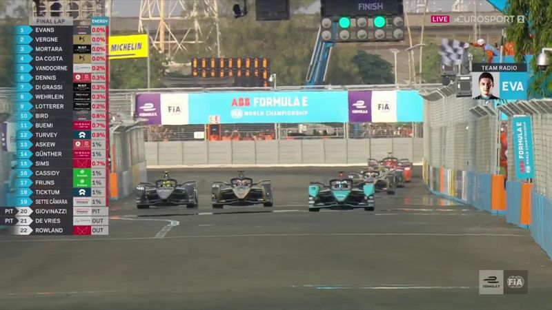 'A superb race!' - Evans wins Jakarta E-Prix thriller after three-way tussle for victory