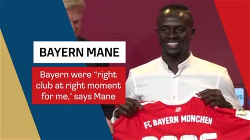 'The right club and the right moment' - Mane's first Bayern press conference