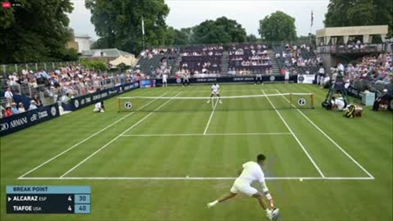 Highlights as Tiafoe comes out on top against rising star Alcaraz at Hurlingham