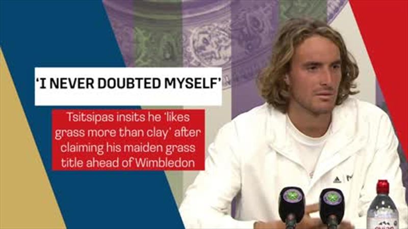 "Just get past the first round" - Tsitsipas on his Wimbledon hopes