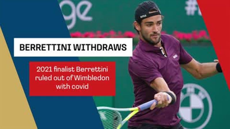 2021 finalist Berrettini ruled out of Wimbledon with covid