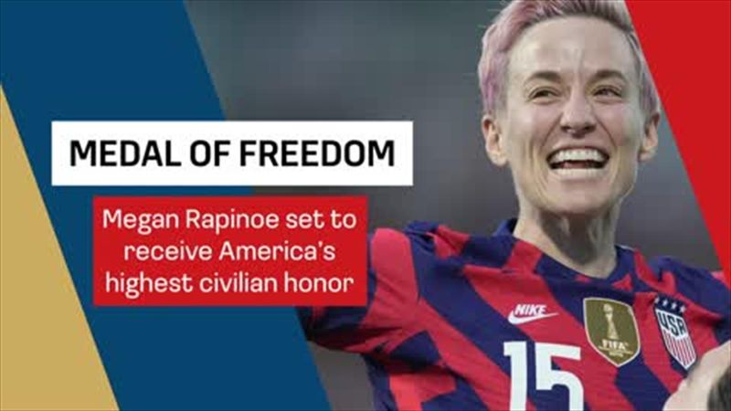 Rapinoe set to receive U.S Medal of Freedom