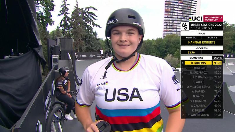 ‘Awesome run!’ - Roberts seals top spot at BMX Freestyle World Cup