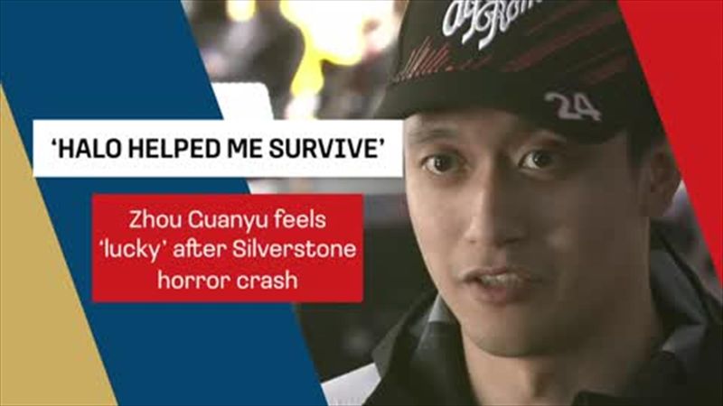 'Halo helped me survive' - Zhou Guanyu on Silverstone horror crash