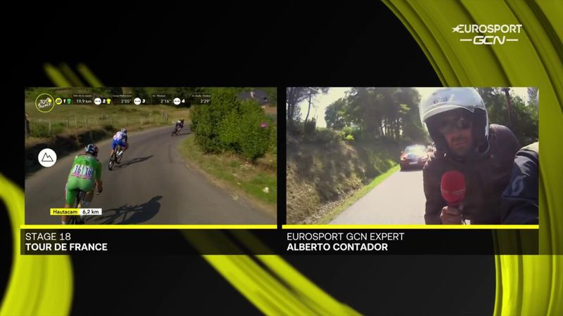 Contador explica la caída de Pogacar: "Había grava, pero tenía que arriesgar"