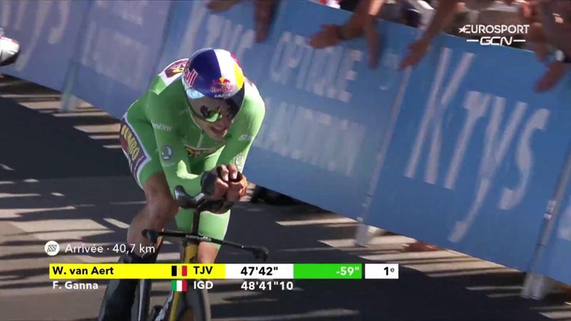 ‘Wout without equal’ – Van Aert sets quickest time at TT
