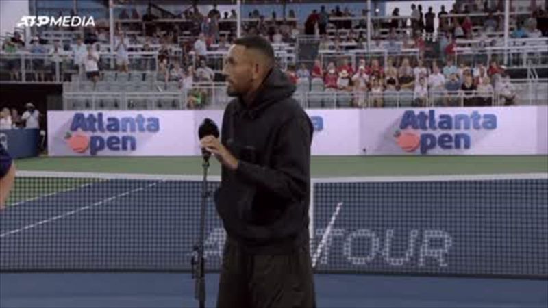 Kyrgios apologises to crowd at Atlanta Open, 'extremely shattered' to withdraw