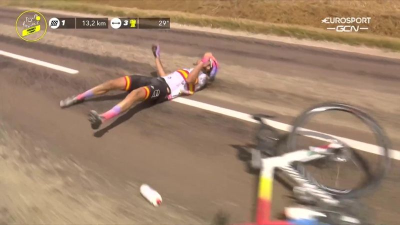 ‘Disastrous!’ – Team car wipes out Garcia at Tour de France Femmes