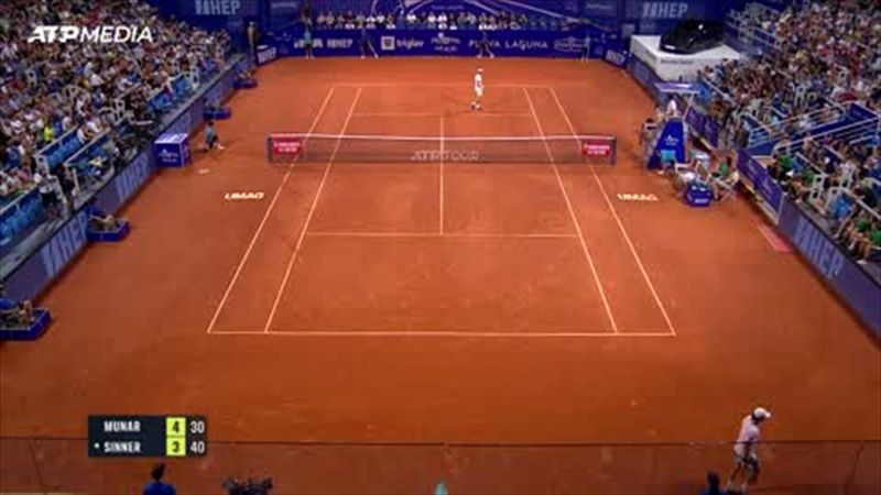 Highlights: Sinner downs Munar in straight sets to reach Croatian Open quarters