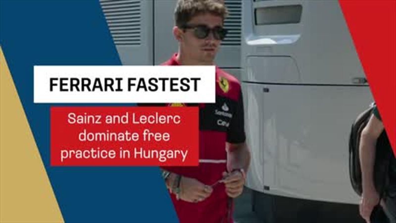 Ferrari dominate free practice with Leclerc and Sainz at Hungarian GP