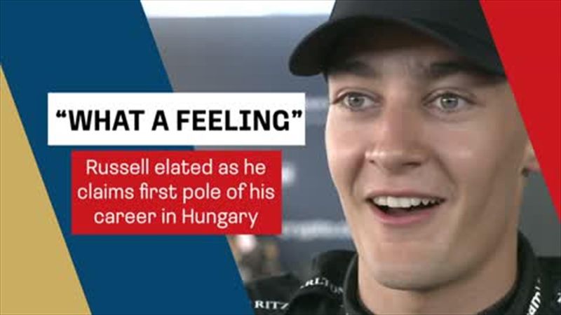 'What a feeling' - Russell elated as he claims first pole of his F1 career