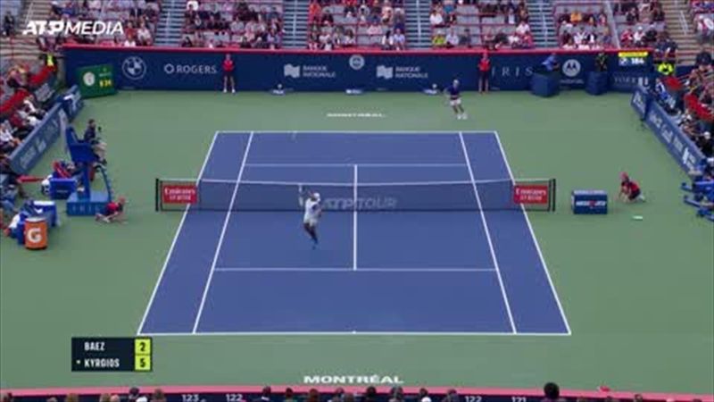 Kyrgios beats Baez to reach the second round in Montreal