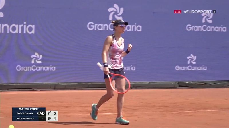 Podoroska, primera finalista del ITF de Tirajana en un partido sufrido ante Kudermetova