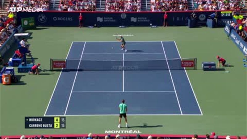 Highlights: Carreno Busta claims maiden Masters title as he defeats Hurkacz in Montreal