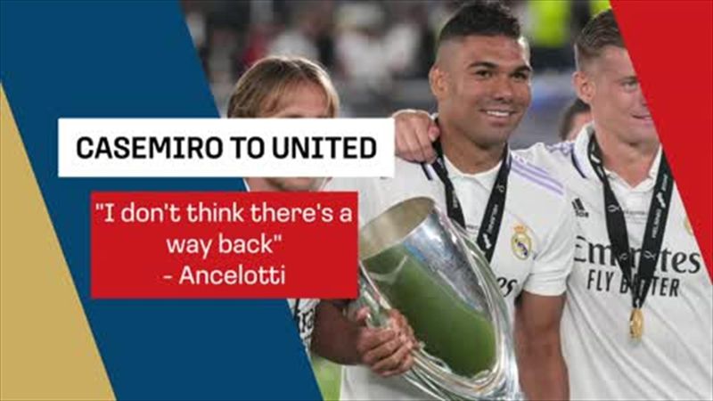 Ancelotti on Casemiro: 'I don't think there's a way back' as Man Utd move looms