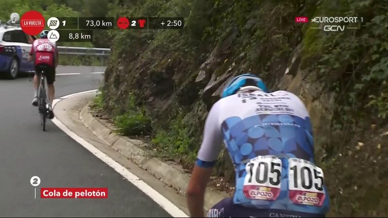Un doble campeón de la Vuelta en agonía: Chris Froome cede en San Glorio a más de 70 km de meta