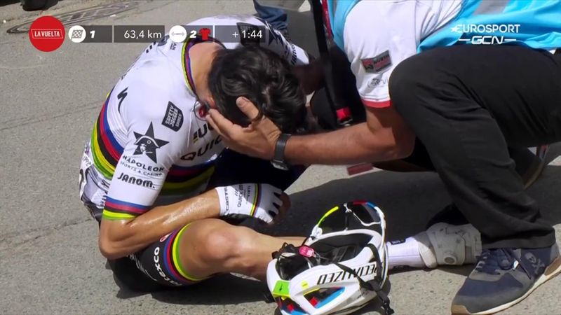 'Huge blow' – Reaction as Alaphilippe’s rotten year continues with Vuelta crash