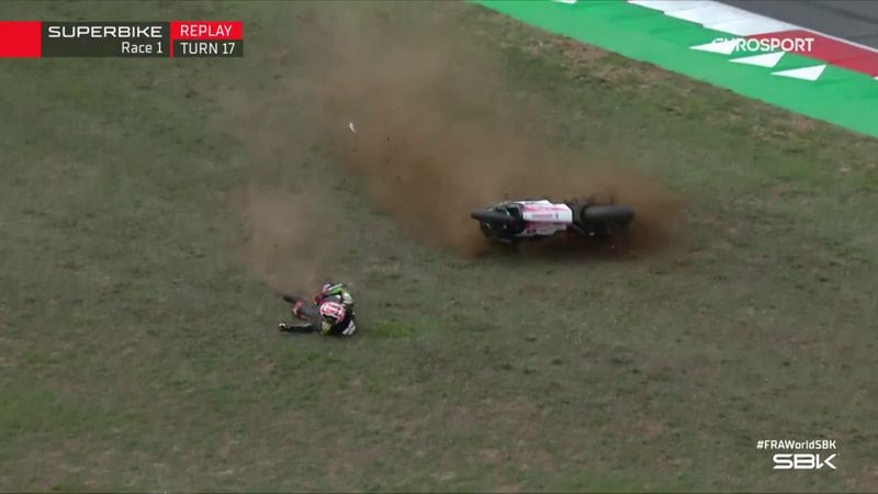 Rea, Razgatlioglu both crash during Race 1