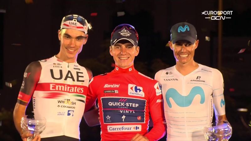 Un podio para la historia del ciclismo: La primera de Evenepoel, Enric Mas y Ayuso con 19 años