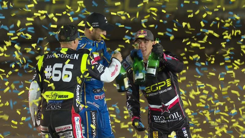 Highlights: Zmarzlik wins 2022 SGP championship with victory in Sweden