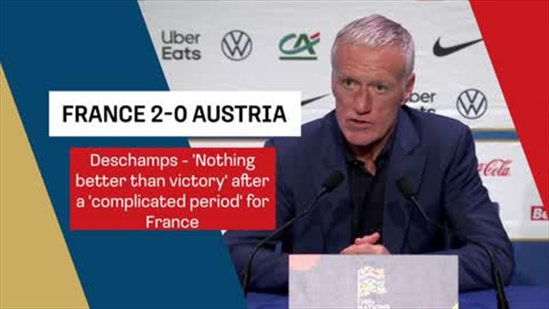 Deschamps - 'Nothing better than victory' after a 'complicated period' for France