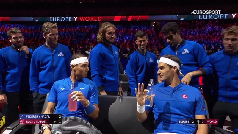 'My eye is still good!' - Federer jokes about his freak shot through the net