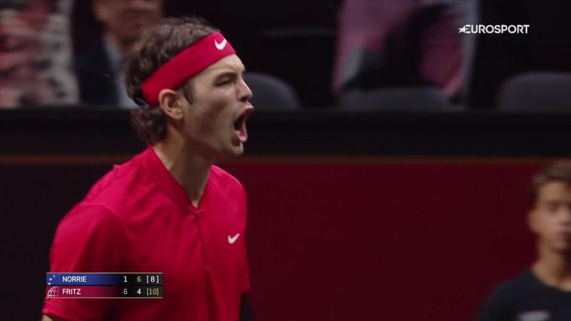 Watch dramatic match point as Fritz overcomes Britain's Norrie in thriller