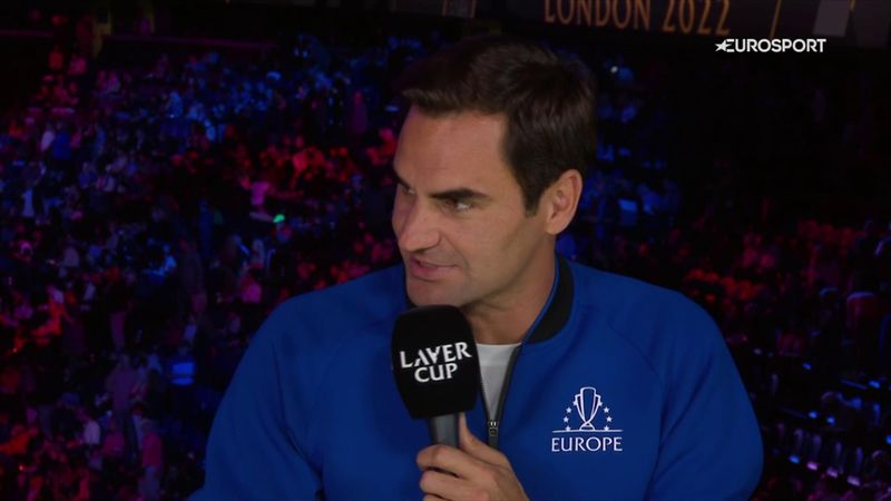 Federer, en Eurosport: "Fue el lugar perfecto para decir adiós, rodeado de amigos"