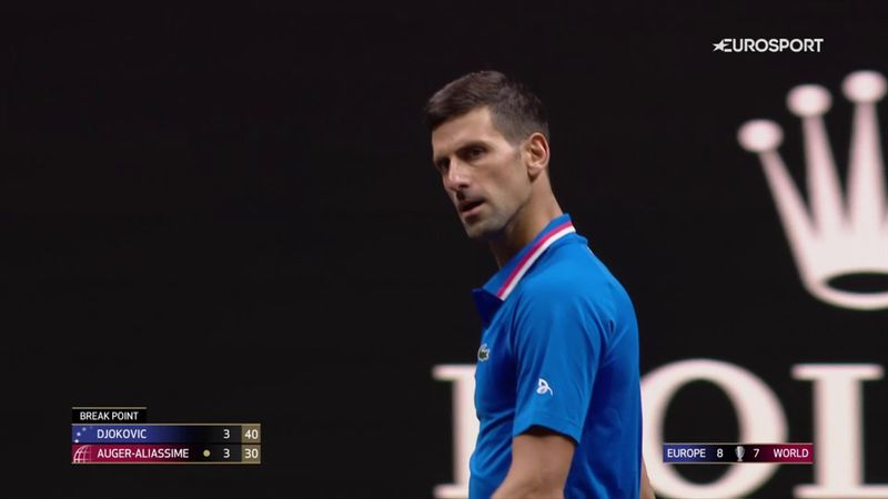 'Djokovic is furious' - Line call angers Djokovic during Laver Cup clash