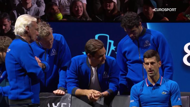 'Let's try to avoid that' - Federer gives Djokovic advice during singles match