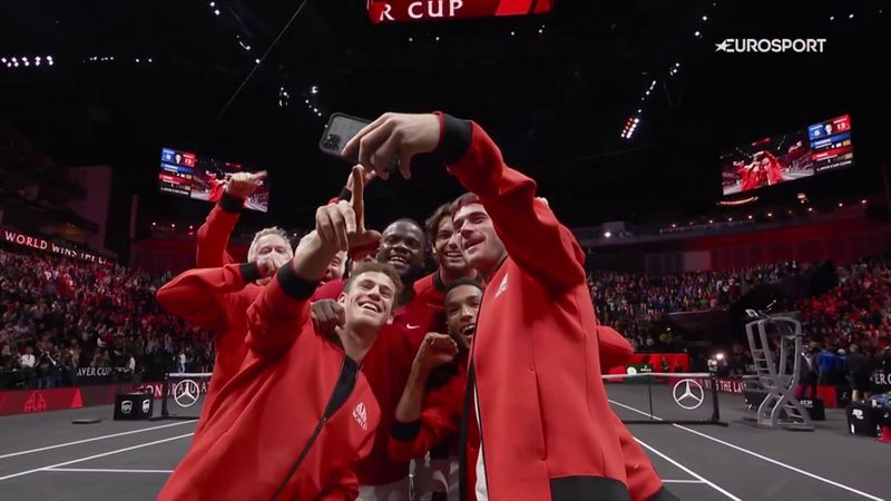 Watch wild celebrations as Team World win Laver Cup for first time in London
