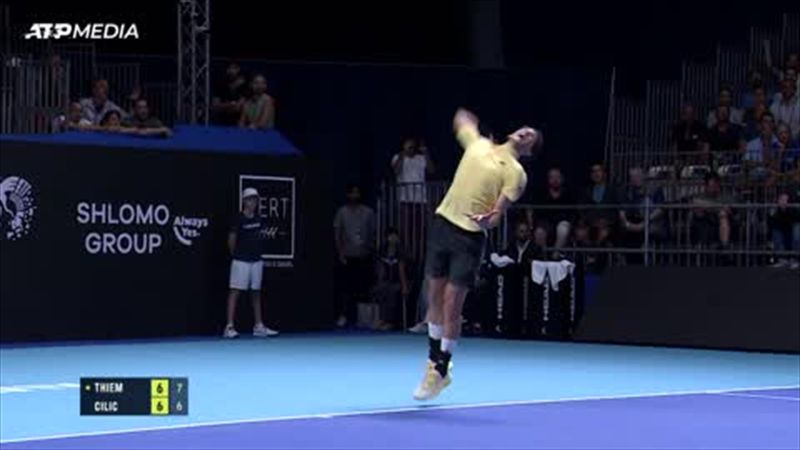 Highlights: Cilic celebrates birthday by fighting back to beat Thiem at Tel Aviv Open