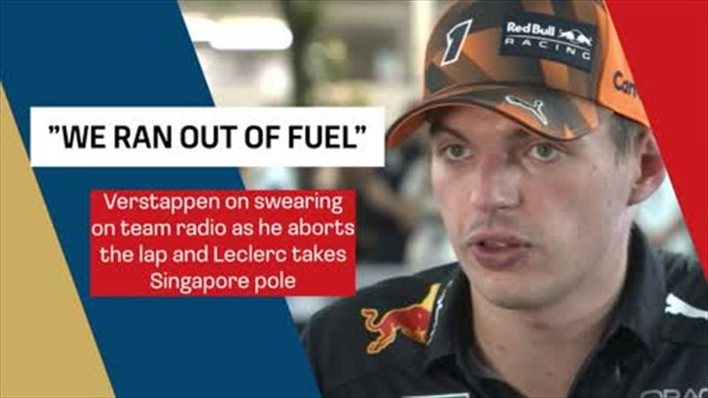 ‘Incredibly frustrating’ - Verstappen annoyed at letting pole position slip in Singapore