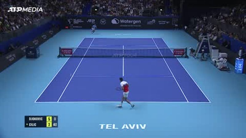 Highlights: Djokovic cruises past Cilic in Tel Aviv Open final