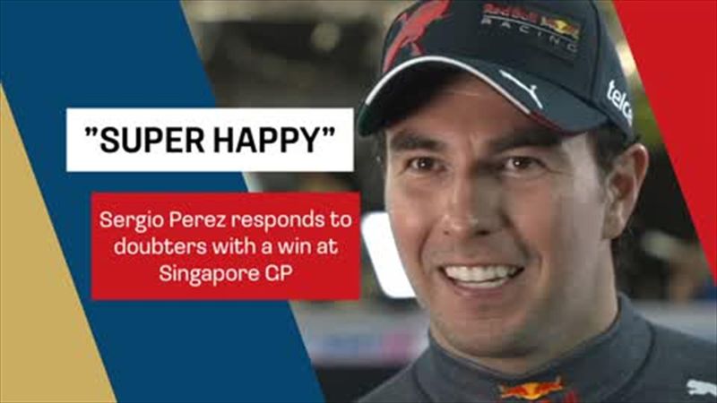'Super happy' - Perez responds to doubters with victory at Singapore Grand Prix